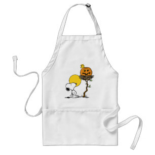 Snoopy & Woodstock Nest med Jack O'Lantern Förkläde