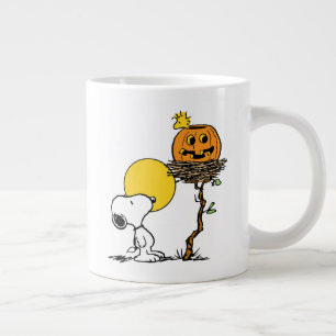 Snoopy & Woodstock Nest med Jack O'Lantern Jumbo Mugg