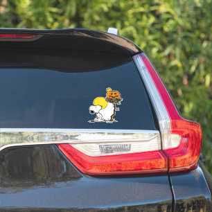 Snoopy & Woodstock Nest med Jack O'Lantern Klistermärken