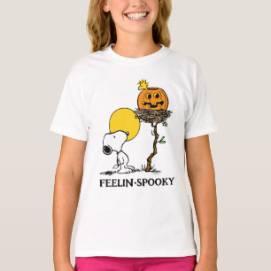 Snoopy & Woodstock Nest med Jack O'Lantern T Shirt