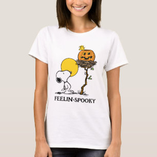 Snoopy & Woodstock Nest med Jack O'Lantern T Shirt