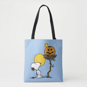 Snoopy & Woodstock Nest med Jack O'Lantern Tygkasse