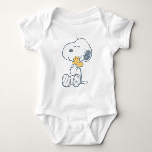 Snoopy & Woodstock Över månen baby shower T Shirt