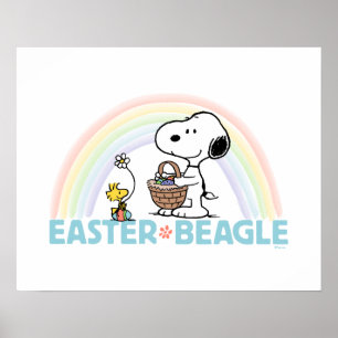 Snoopy & Woodstock - Påsk Beagle Poster
