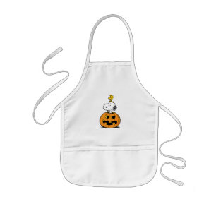 Snoopy & Woodstock Pumpkin Barnförkläde