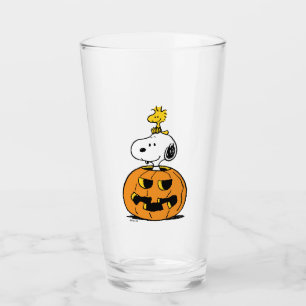 Snoopy & Woodstock Pumpkin Glaskopp