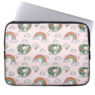 Snoopy & Woodstock Rainbow Heart Mönster Laptop Fodral