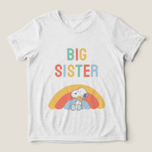 Snoopy & Woodstock Regnbåge Baby Shower Tri-Blend  T Shirt