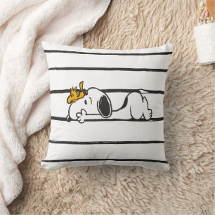Snoopy & Woodstock   Smile Giggle Laugh Kudde
