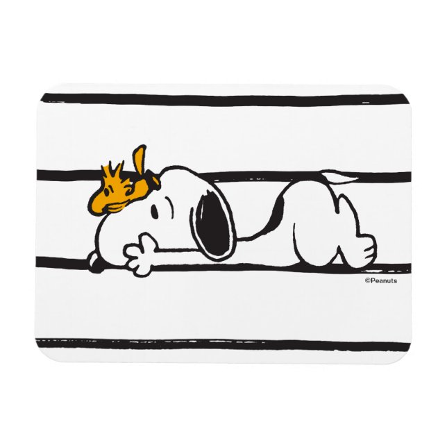 Snoopy & Woodstock | Smile Giggle Laugh Magnet (Horisontell)
