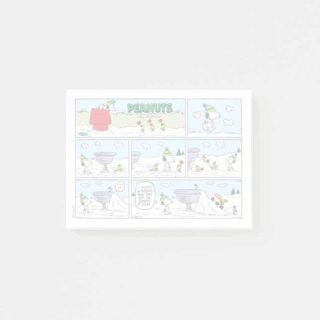 Snoopy & Zamboni Crew Post-it Block (Framsida)