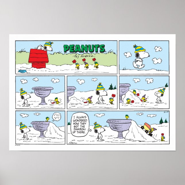 Snoopy & Zamboni Crew Poster (Framsidan)