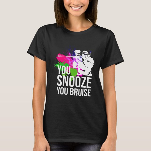 Snoosera dig Bruise Paintball Paintball T Shirt (Framsida)