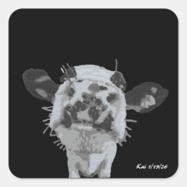 Snoot Boop, Animal Fyrkantigt Klistermärke