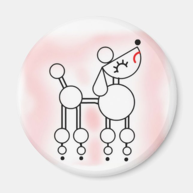 Snooty Pudel Magnet (Framsidan)