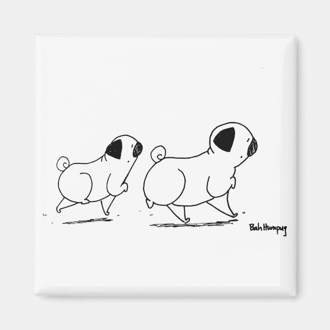 Snooty Pugs Magnet (Framsidan)