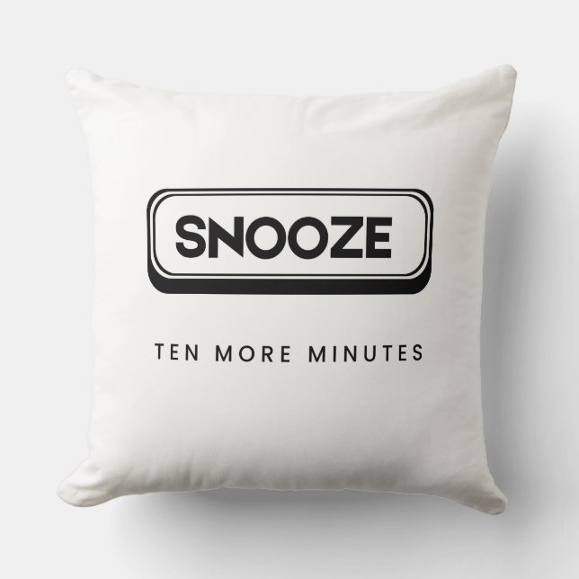 Snooze | Tio Minuter Till Kuddapillow Kudde (Framsida)