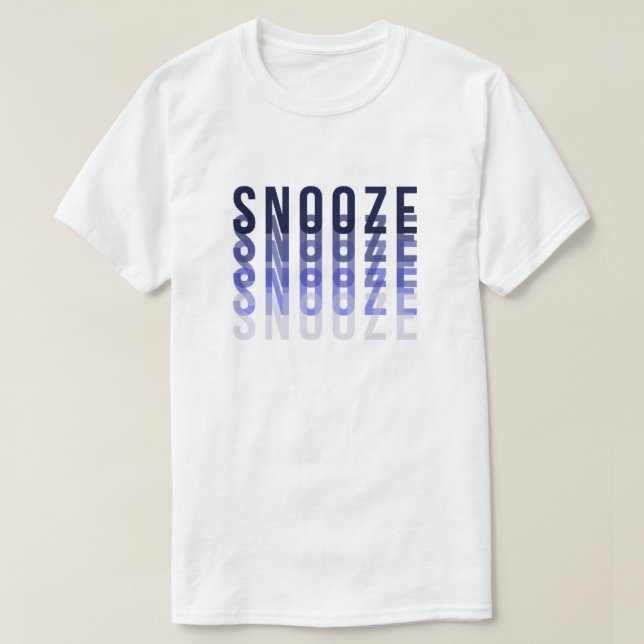Snooze Typography T-Shirt (Design framsida)