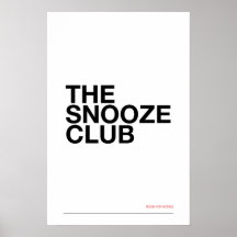 SNOOZEKLUBBEN – Sovrumsväggkonst