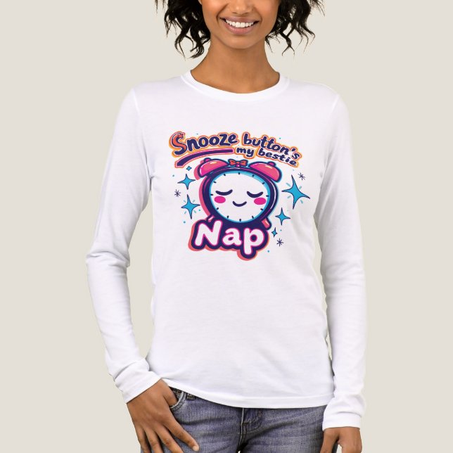 Snoozknapp är min bästa vän t shirt (Framsida)