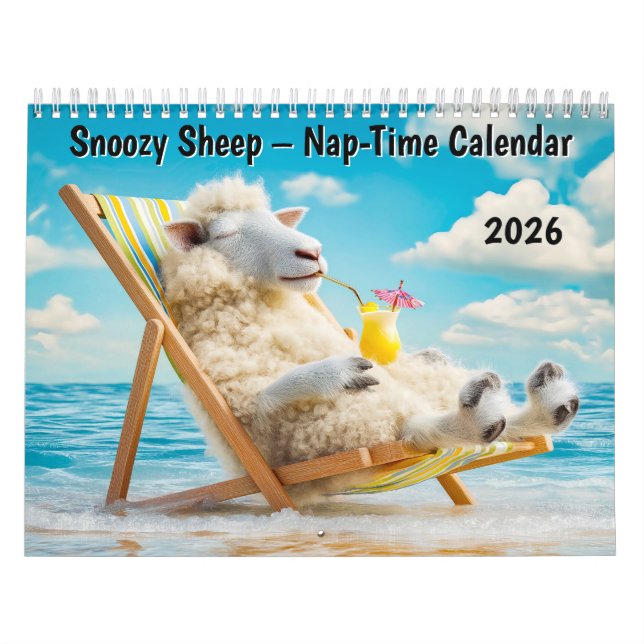 Snoozy Sheep – 2026 Nap-Time Calendar Kalender (Omslag)