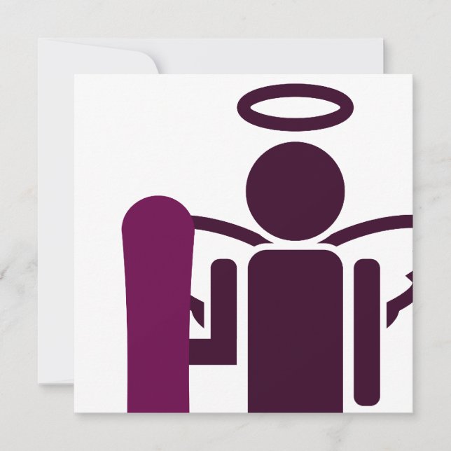 snöpall inbjudningar (Framsida)