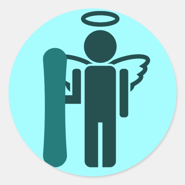 snöpall runt klistermärke (Framsida)