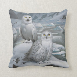 Snöpformad uggla kudde
