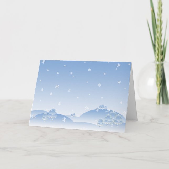 Snöplats Helgkort (Framsida)