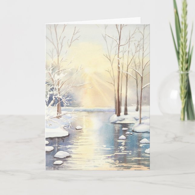 Snöplatsjulkort Helgkort (Framsida)