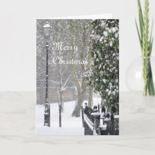 Snöplatsjulkort Helgkort