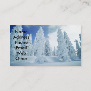 Snöplatsvisitkortar Visitkort