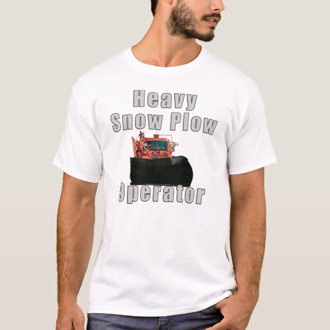Snöplogoperatör T-shirt (Framsida)