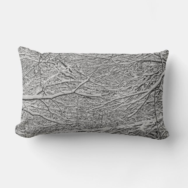 Snöpor i Grenar Lumbar Pillows Lumbarkudde (Framsida)