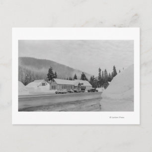 Snoqualmi, WA - Toppmöte om skidfoto Vykort