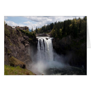 Snoqualmie Fall i Washington Hälsningskort
