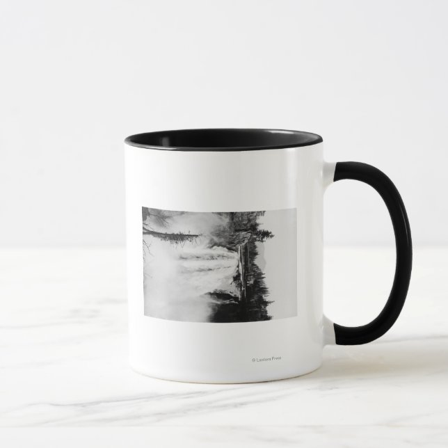Snoqualmie Falls and Lodge, Washington Photograp Mugg (Höger)