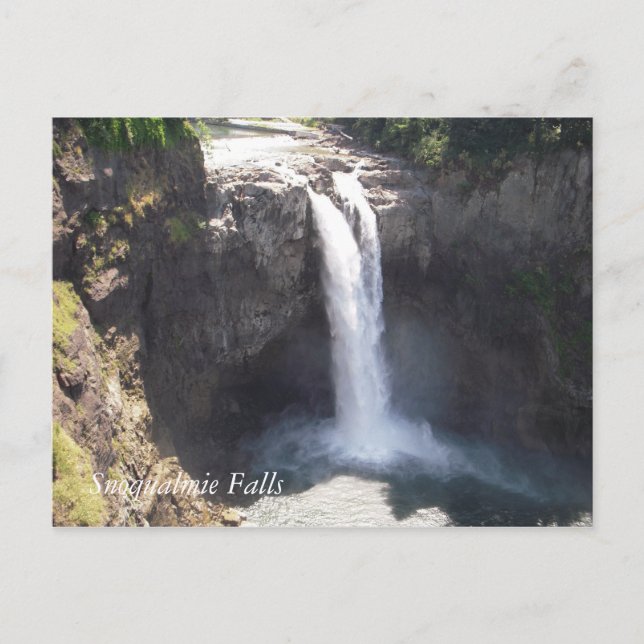 Snoqualmie Falls Vykort (Framsida)