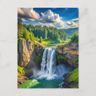 Snoqualmie Falls, WA Vykort