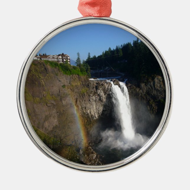 Snoqualmie Falls Washington Julgransprydnad Metall (Framsidan)