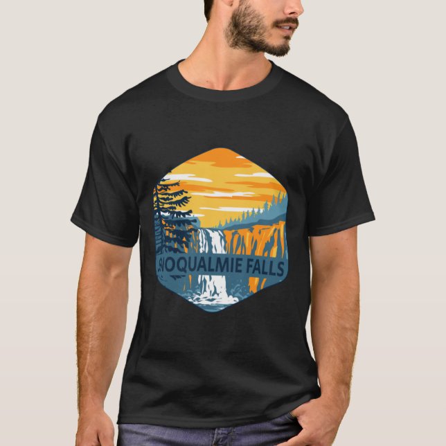 Snoqualmie Falls Washington Souvenir T Shirt (Framsida)