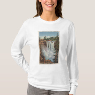 Snoqualmie nedgångar, WA - beskåda av nedgångar T-shirt