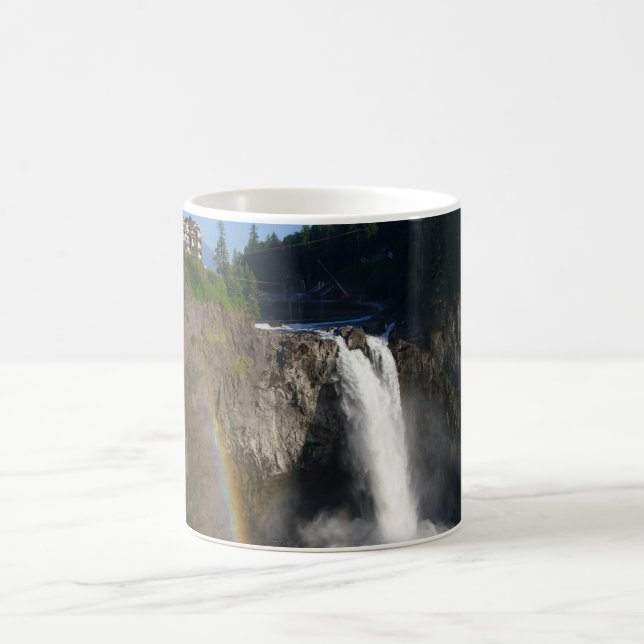Snoqualmie nedgångar Washington Kaffemugg (Center)