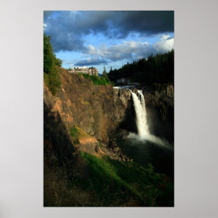 Snoqualmie nedgångar, Washington, USA Poster