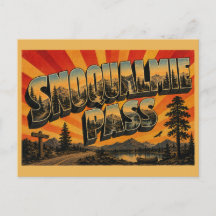 Snoqualmie Pass WA Bergskogsjö Konst