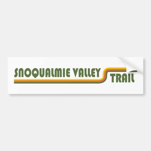 Snoqualmie Valley Trail Washington State Bildekal (Framsidan)