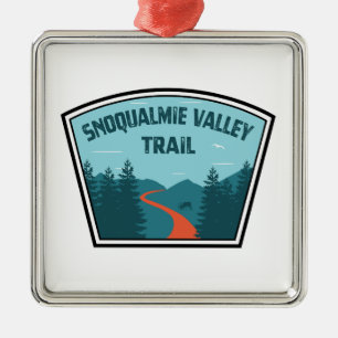 Snoqualmie Valley Trail Washington State Julgransprydnad Metall