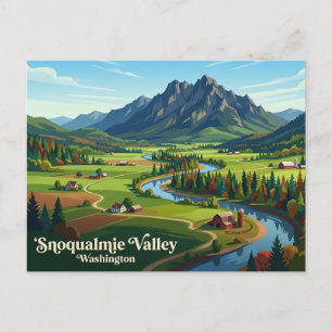 Snoqualmie Valley USA Vykort
