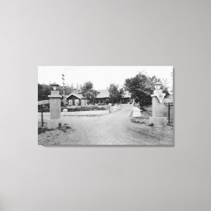 Snoqualmie WA - Snoqualmie nedgångloge Canvastryck