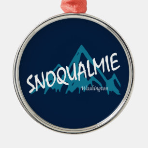 Snoqualmie Washington-bergen Julgransprydnad Metall